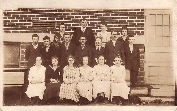 Upper Grade Class Picture Real Photo Post Card RPPC - 3618