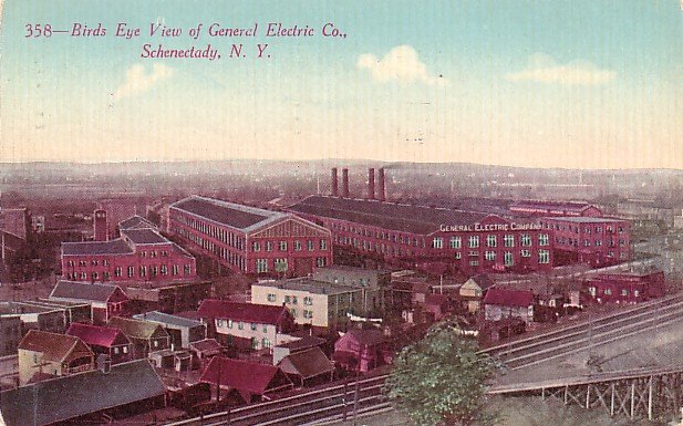 Biew of General Electric Company in Schenectady New York NY, 1911 Vintage Postcard - 3719