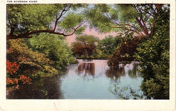 The Schroon River in New York NY Vintage Postcard - 3781