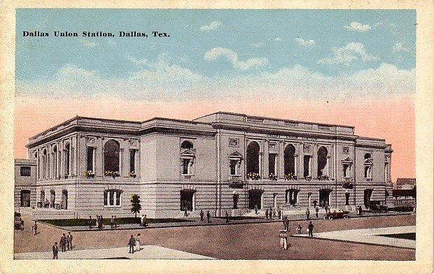 Union Station in Dallas Texas TX Vintage Postcard - 3876
