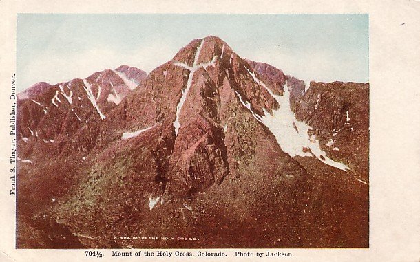 Mount of the Holy Cross in Colorado CO Vintage Postcard - 3926