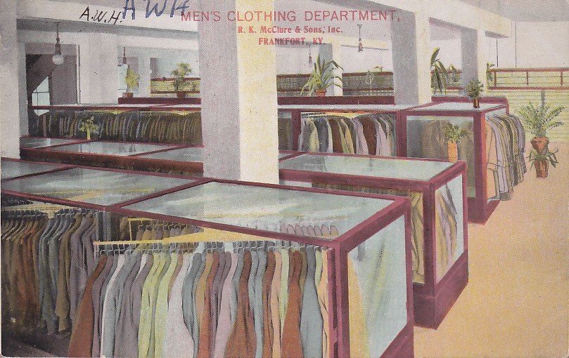 R.K. McClure & Sons Department Store Frankfort Kentucky KY, 1911 Postcard - 5358