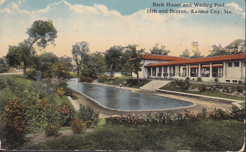 ... House and Wading Pool Kansas City Missouri MO, Vintage Postcard - 5420 ... House and Wading Pool Kansas City Missouri MO, Vintage Postcard - 5420