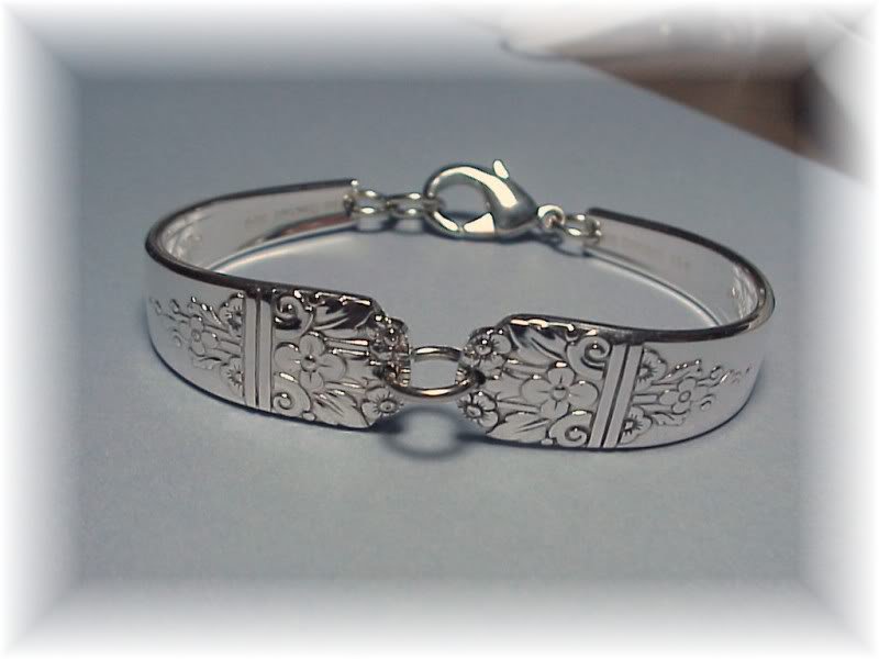 MARGATE PATTERN~SILVER SPOON BRACELET~HANDCRAFTED~Retro