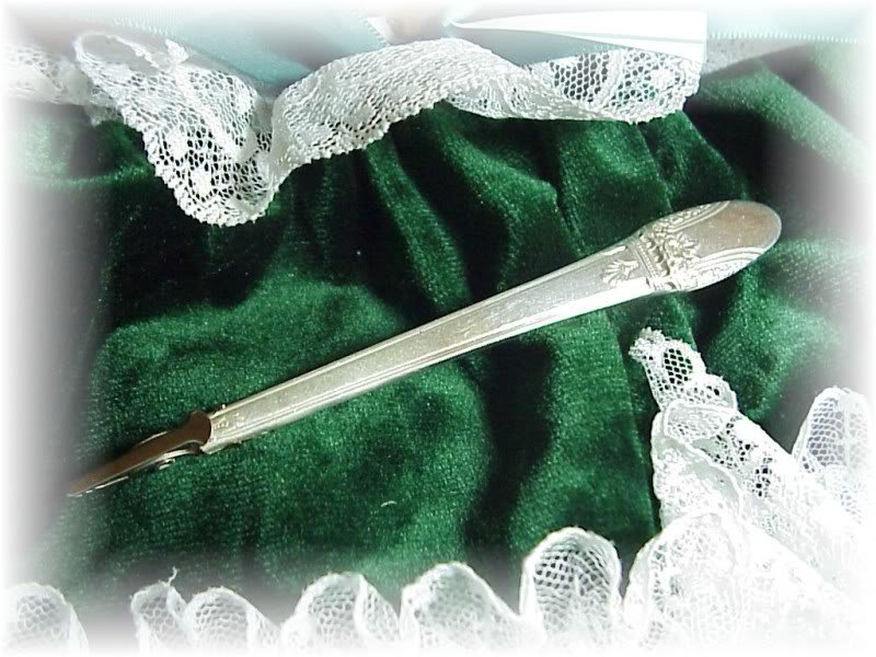 Spoon Bracelet Buddy or Roach Clip~ FIRST LOVE PATTERN