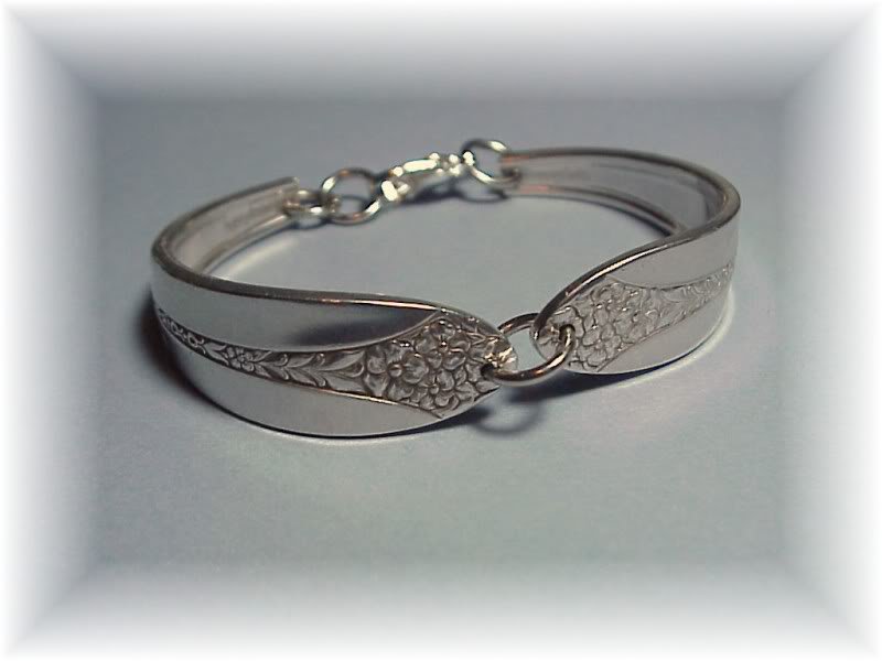 PRINCESS ROYAL~SILVER SPOON BRACELET~HANDCRAFTED~Retro