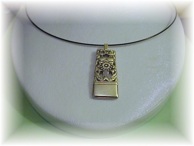 Coronation spoon pendant & 22" sterling chain free ship