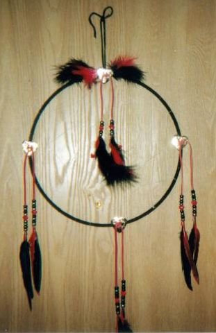 Black and Red Dreamcatcher