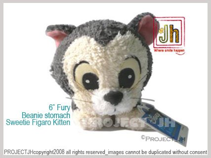 Sweet Fury Figaro kitten beanie stomach Disney Sega Japan