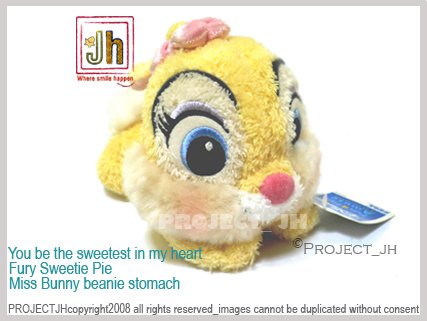 Sweet fury Miss Bunny beanie stomach Disney Sega Japan