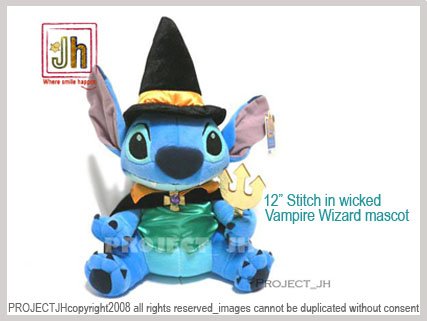 BIG Stitch mascot as wicked vampire wizard Disney Sega Japan