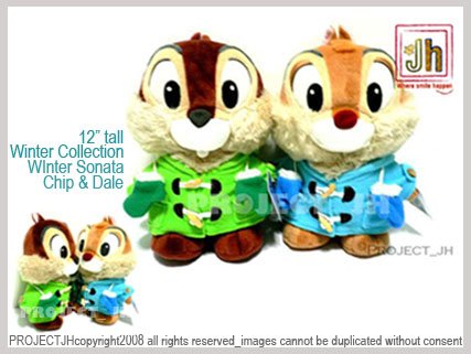BIG Chip and Dale in Winter Sonata wear Disney Sega Japan