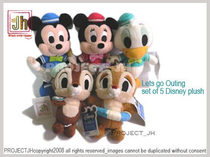 Chip and Dale mickey minnie donald set sailing Disney Sega Japan
