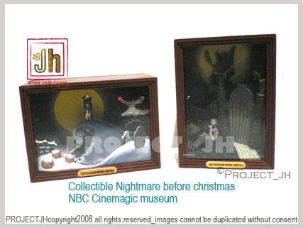 Collectible Nightmare before ChristmasCinemagic museum/matchbox Yujin Japan