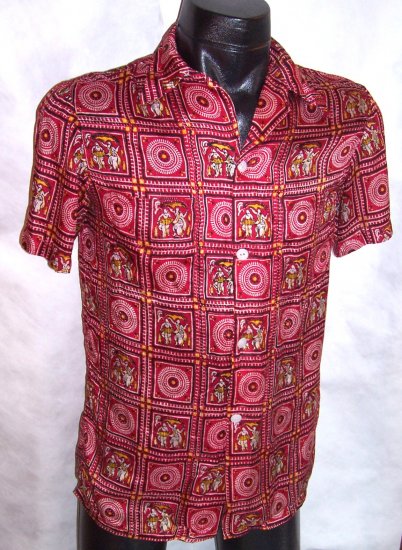 Men's Red Taj Mahal Hotel Bombay Shirt