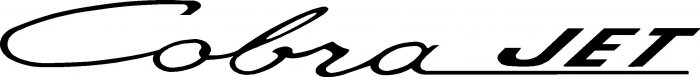 4"x36" COBRA JET Windshield Banner Vinyl Decal Window