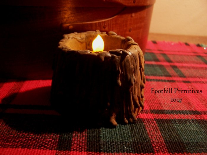 Primitive Beeswax Flicker Candle