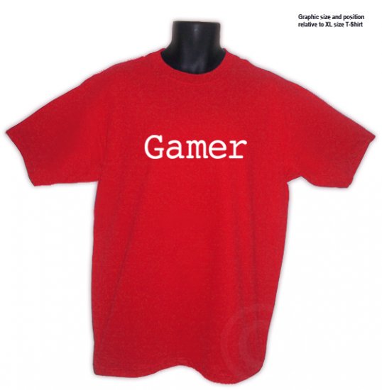Gamer Video Game Expert RED T-shirt size XL