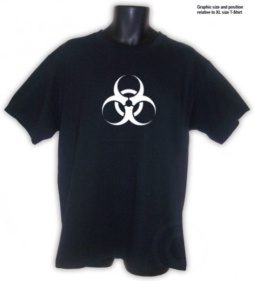 BIOHAZARD Symbol Punk Acid Trance Party Shirt Black S, M, L, XL, 2XL