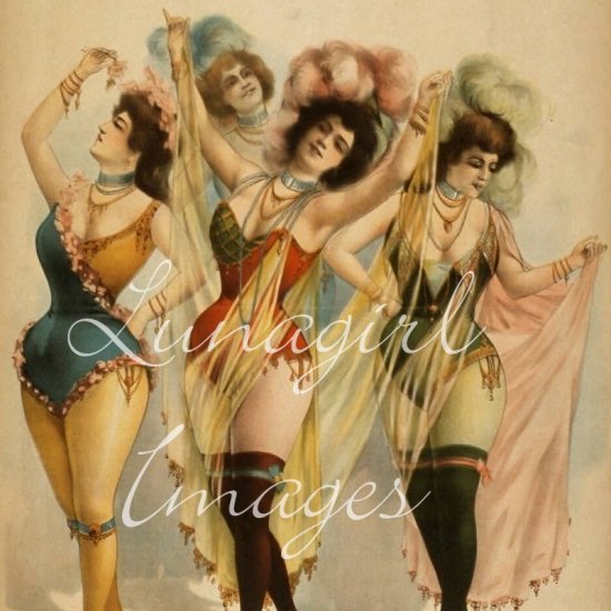 BURLESQUE VAUDEVILLE comedies theater posters on CD - over 700 Victorian vintage images