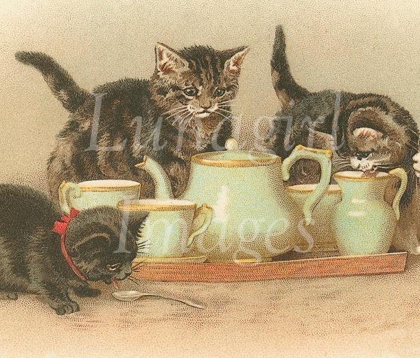 VINTAGE ANIMALS on CD - 1000 victorian images cats dogs horses and MORE