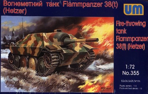 FLAMMPANZER 38(t) HETZER - 1/72 UM UniModels 355