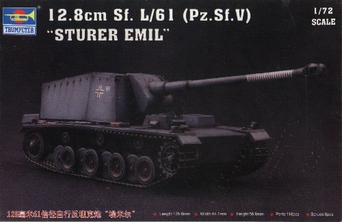 STURER EMIL 12.8cm Sf. L/61 - 1/72 Trumpeter 7210
