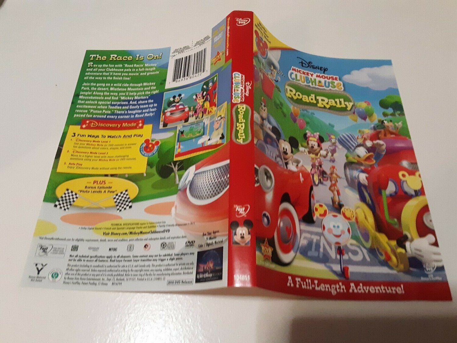 Disney Mickey Mouse Clubhouse Road Rally Dvd Artwork Only No Disc