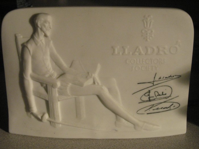 RARE LLADRO COLLECTORS SOCIETY SIGNED BY 3 ARTEST