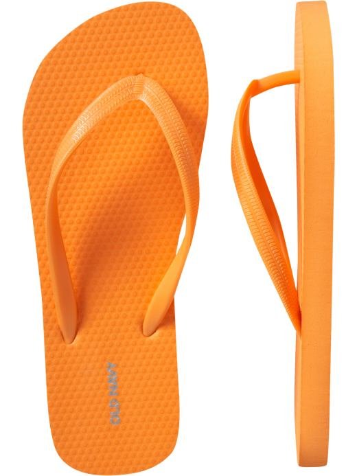 New Old Navy Flip Flops Thong Sandals Size 9 Orange Shoes