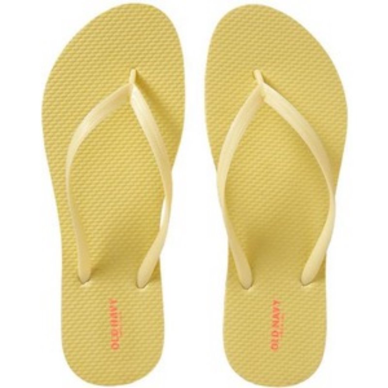 NEW Ladies FLIP FLOPS Old Navy Thong Sandals SIZE 7M (37) YELLOW Shoes