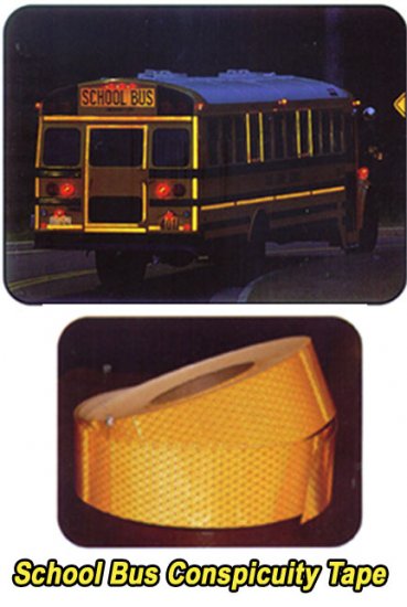 1 Inch Yellow School Bus Conspicuity Reflective Tape