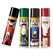 Avon Lip Balm Winter Treats Santa Orange Tube Frosted Cookie location13