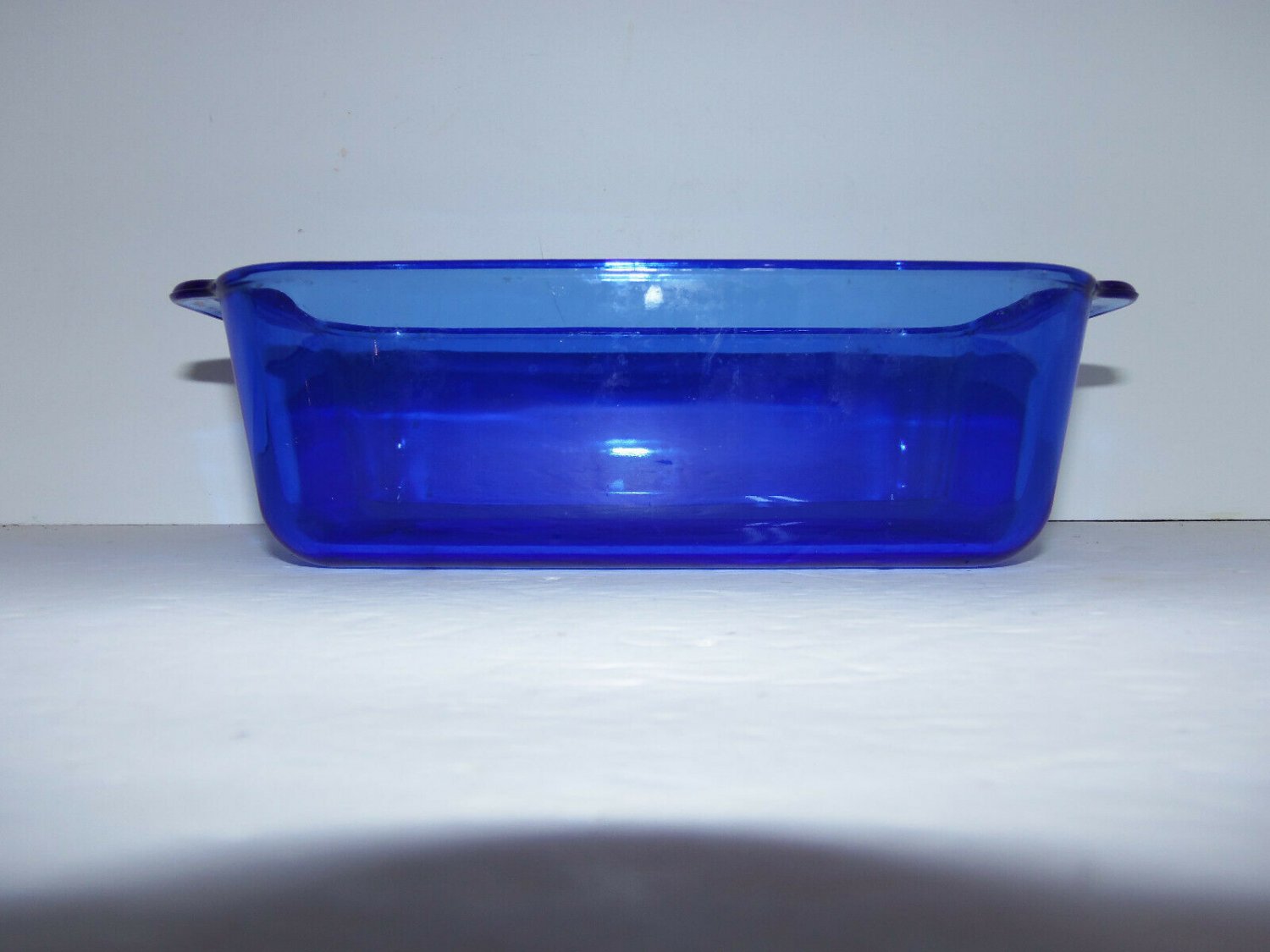 Vintage PYREX Cobalt Blue Glass Loaf Pan 213 R Kitchen Bakeware