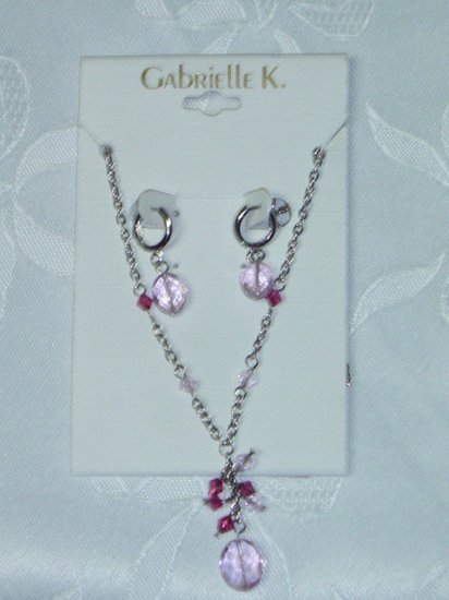 GABRIELLE K. (MIRIAM HASKELL COMPANY) NECKLACE AND EARRINGS SET