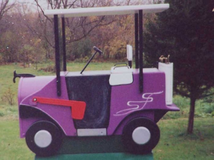 GOLFCART MAIL BOX (( This weeks sale item sale price$99.99))