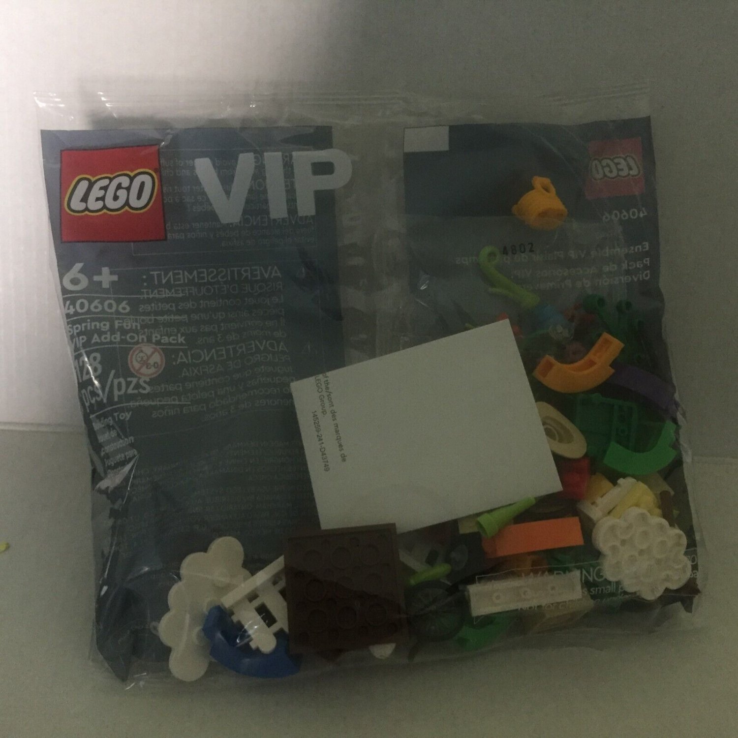 NEW Official Lego Spring Fun VIP Add On Pack Poly Bag 40606 128 Pieces