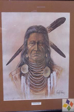 Apsaroke Indian Warrior Print by Enoch Kelly Haney