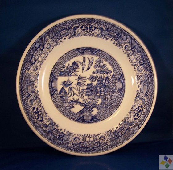 Blue Willow Plate by Royal China/Cavalier Ironstone USA