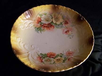 Vintage Flower Plate - East Liverpool Potteries Co.