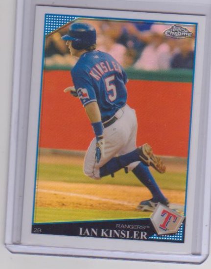 IAN KINSLER 2009 TOPPS CHROME REFRACTOR #67