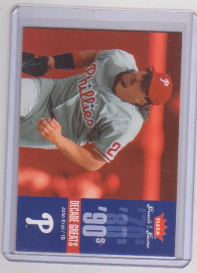 JOHN KRUK 2006 FLEER GREATS GAME DECADE GREATS