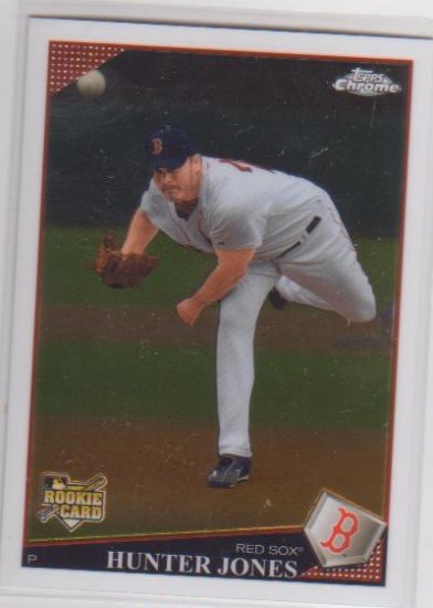 HUNTER JONES 2009 TOPPS CHROME RC #210 RED SOX