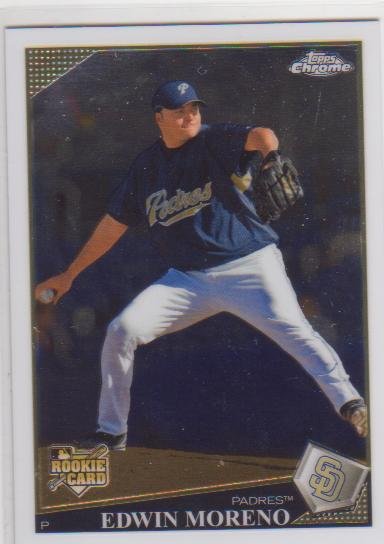 EDWIN MORENO 2009 TOPPS CHROME RC #202