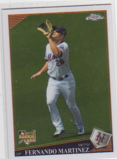 FERNANDO MARTINEZ 2009 TOPPS CHROME RC #201