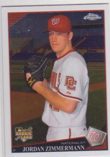 JORDAN ZIMMERMAN 2009 TOPPS CHROME RC #212