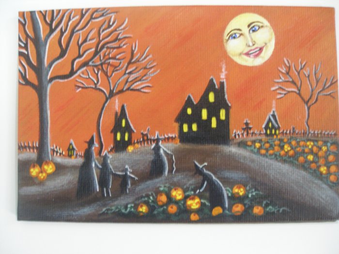 Art Print Halloween Ripening Jack O Lanterns