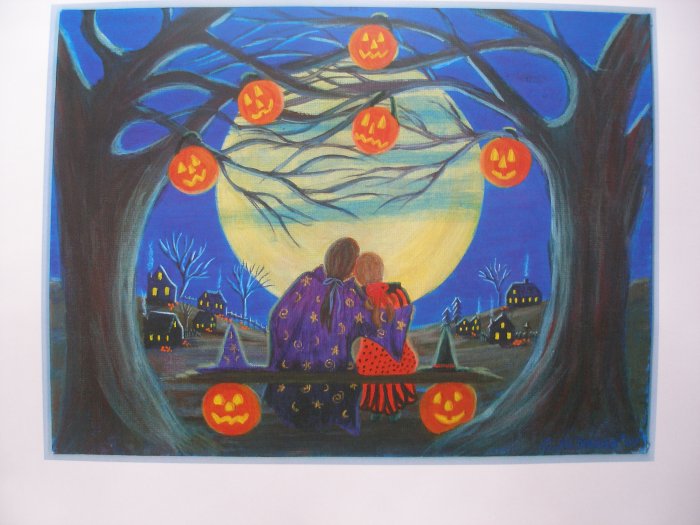 Halloween Art Print "Making Magic"