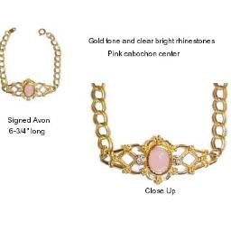 Avon Pink Cabochon Bracelet