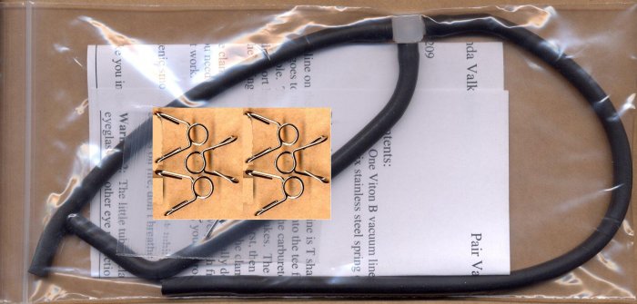 Pair Valve Vacuum Line for Valkyrie, Viton B (Version 2) GL1500C GL1500CD GL1500CT GL1500CF